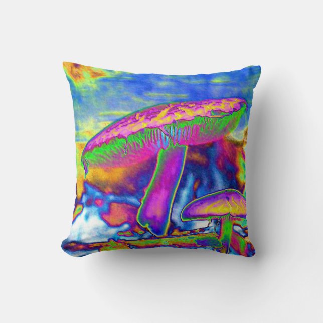 Hippie Dippie Trippy 'Shrooms Pillows (Front)