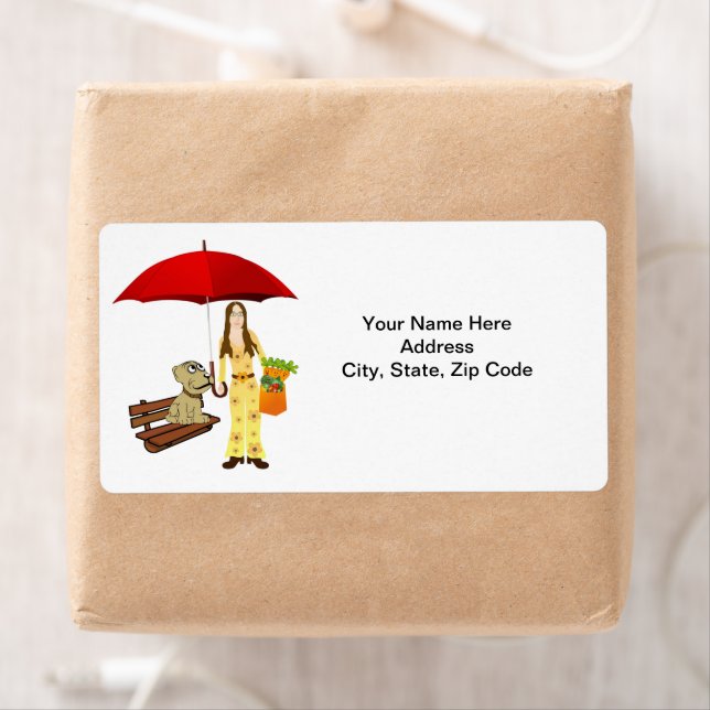 Hippie Dog Carrots Vegetarian  Labels (Insitu)