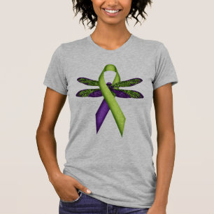 Hippie Dragonfly Green Ribbon Cerebral Palsy Aware T-Shirt