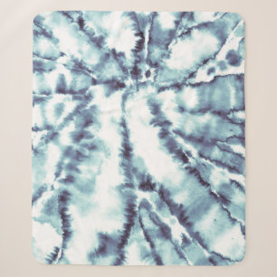 Hippie Dye Drawn Poster. Painting Wash Texture. Gr Sherpa Blanket