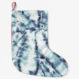 Hippie Dye Drawn Poster. Painting Wash Texture. Gr Small Christmas Stocking