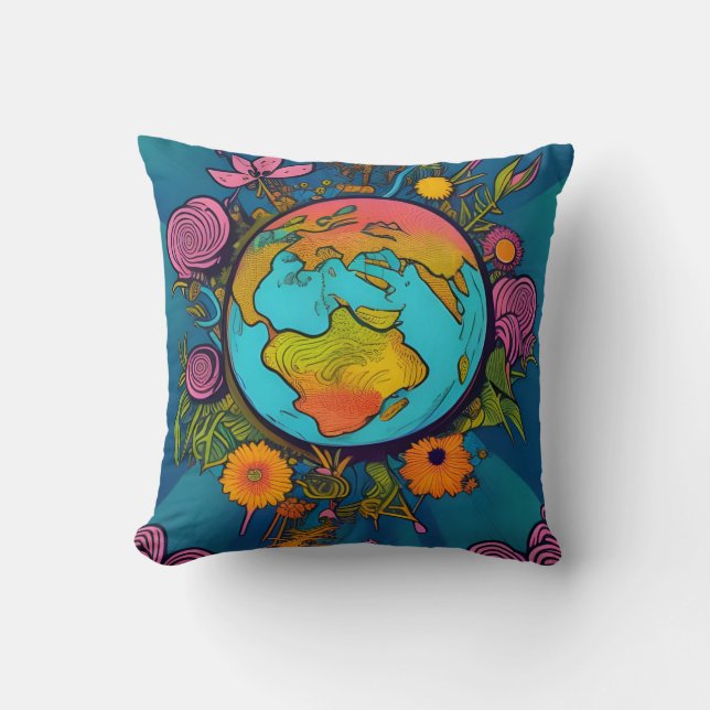 Hippie Earth Cushion (Front)