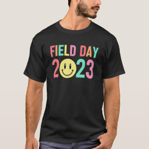 Hippie Field Day Fun Day For Kids Teacher Field Da T-Shirt