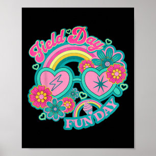 Hippie Field Day Fun Day For Teachers Amp; Kids Fi Poster