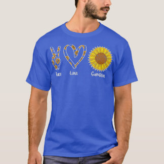 Hippie Florist Floral Flower Peace Love Sunshine T-Shirt