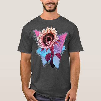 Hippie Flower 90s Vaporwave Gardener Sunshine Sunf T-Shirt