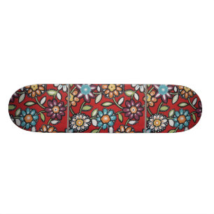 hippie flower power skateboard