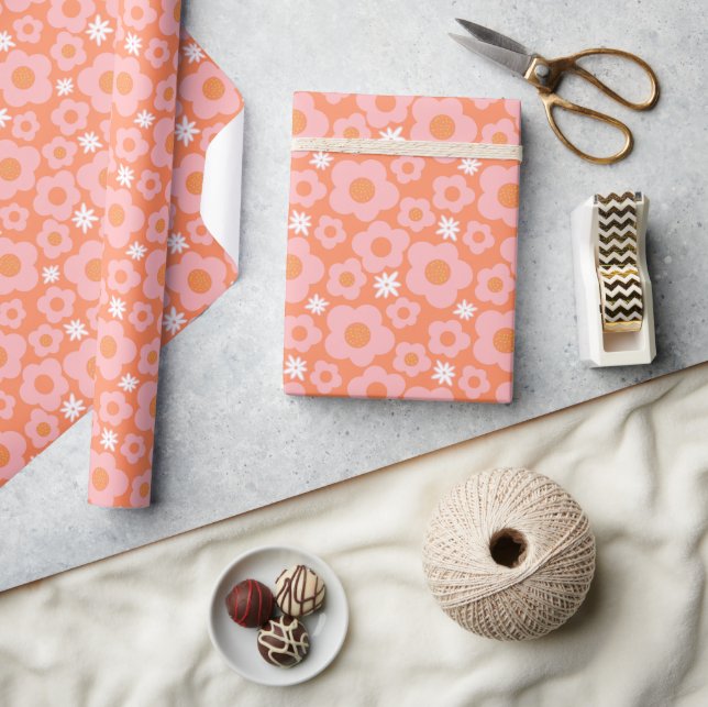 Hippie Flower Power Wrapping Paper (Crafts)