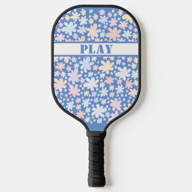 Hippie Flowers are So Groovy Pickleball Paddle (Front)