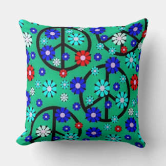 Hippie Flowers Cushion