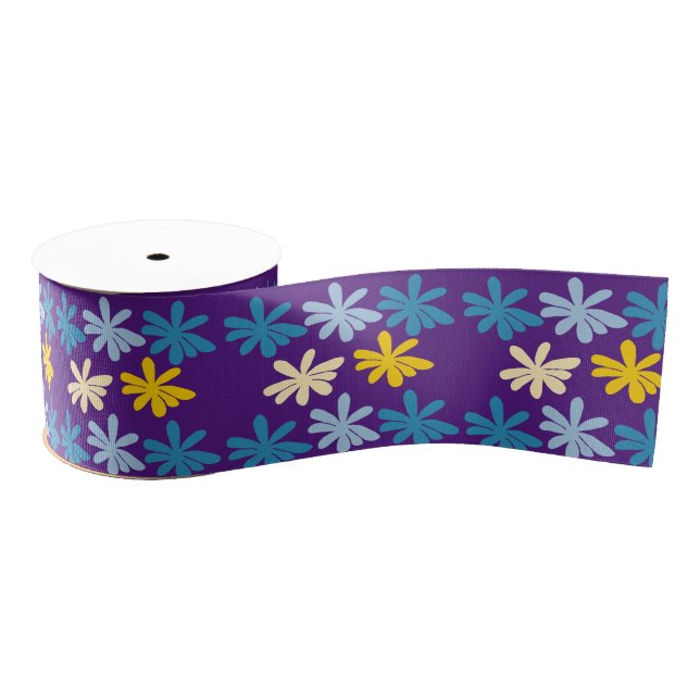 Hippie Flowers  Grosgrain Ribbon (Spool)