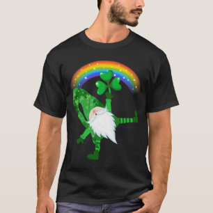 Hippie Gnomes St Patrick's Day Hippie Clover T-Shirt
