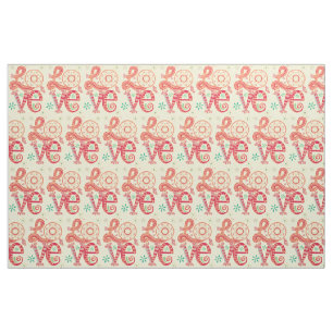 Hippie Groovy Love Sign Thunder_Cove Fabric