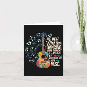 Hippie Guitar And Those Who Were Seen Dancing Peac Card