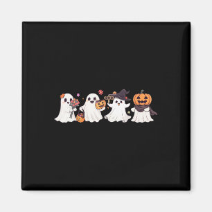 Hippie Halloween Cute Ghost Boo Spooky Season Pump Magnet