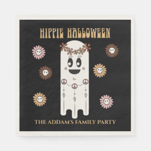 Hippie Halloween Cute Ghost Napkin