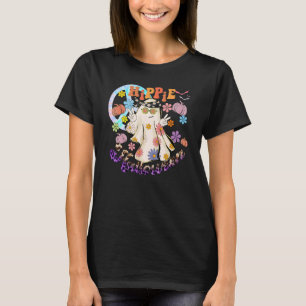 Hippie Halloween Ghost 60s 70s Groovy Spooky Seaso T-Shirt