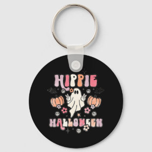 Hippie Halloween Ghost s s Costume Groovy Spooky S Key Ring