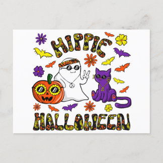 Hippie Halloween Postcard