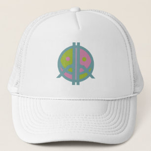 Hippie Happiness ICON HIppie Happy by Masanser Trucker Hat