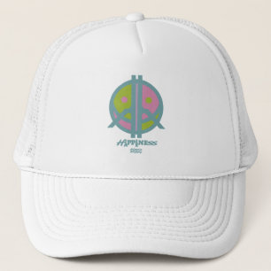 Hippie Happiness ICON HIppie Happy by Masanser Trucker Hat
