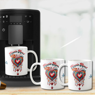Hippie Heart Coffee 11 oz Mug