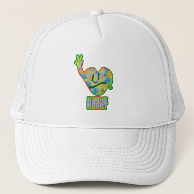 Hippie Heart ICON 2024 BY MASANSER Trucker Hat (Front)