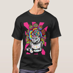 Hippie Hippies Cat Summer Summer Time Kitten Child T-Shirt