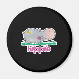 hippie hippo magnet