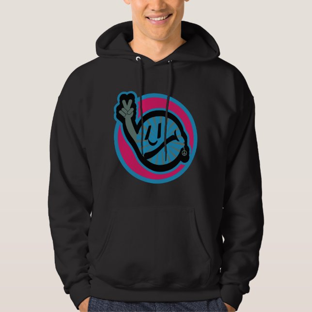 HIPPIE ICON flowers FACE 2023 BY MASANSER Hoodie (Front)