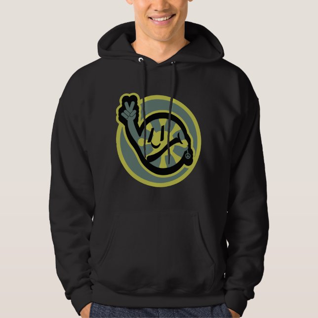 HIPPIE ICON flowers FACE 2023 BY MASANSER Hoodie (Front)