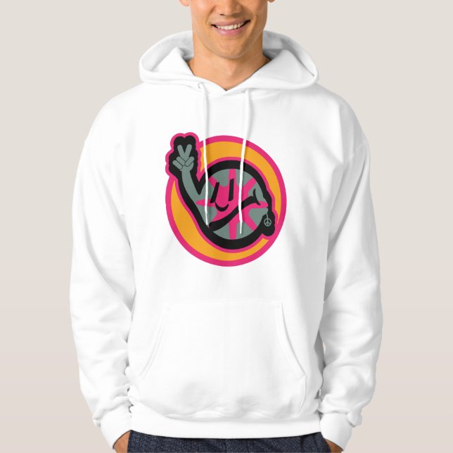 HIPPIE ICON flowers FACE 2023 BY MASANSER Hoodie (Front)