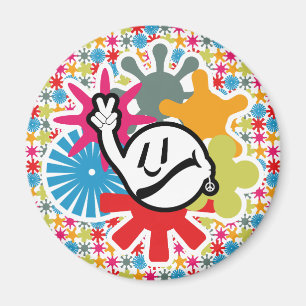 HIPPIE ICON lines ver 2023 BY MASANSER Magnet