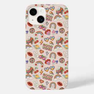 Hippie Icons Pattern Case-Mate iPhone 14 Case