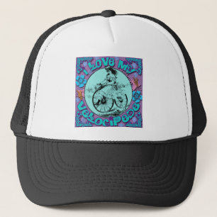Hippie Look I Love My Velocipede T shirts, Mugs Trucker Hat