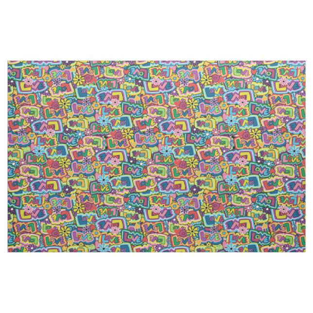 Hippie Love (Tucksgiving) Fabric (Fat Quarter)