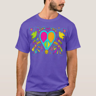 hippie loveheart 28  T-Shirt