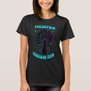 Hippie Mushroom Shirt, Groovy Psilocybin Research  T-Shirt