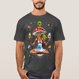 Hippie Mushroom Yoga T-Shirt