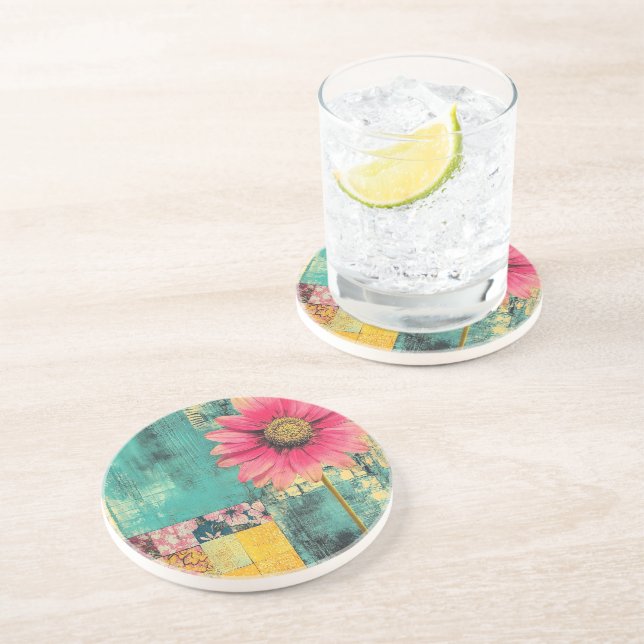 Hippie Patchwork Coaster (Side)