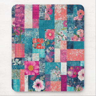 Hippie Patchwork Mouse Pad