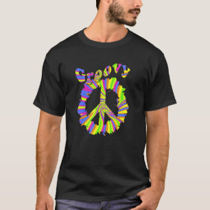 Hippie Peace Free Spirit Hippy Hipie Groovy Flower T-Shirt