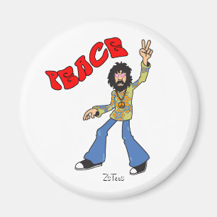 Hippie Peace Magnet