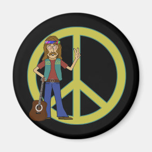 Hippie Peace Magnet
