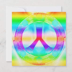 Hippie Peace-Out Invitations