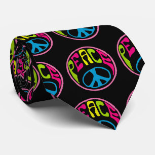 Hippie Peace Signs, Symbols Tie