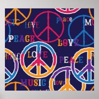 Hippie Peace: Vibrant Symbol Design.