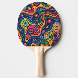 Hippie Ping Pong Paddle