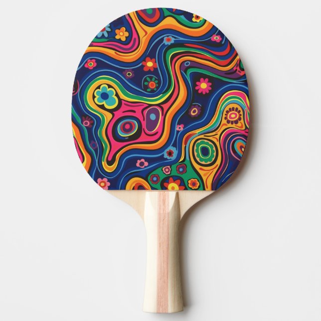 Hippie Ping Pong Paddle (Front)