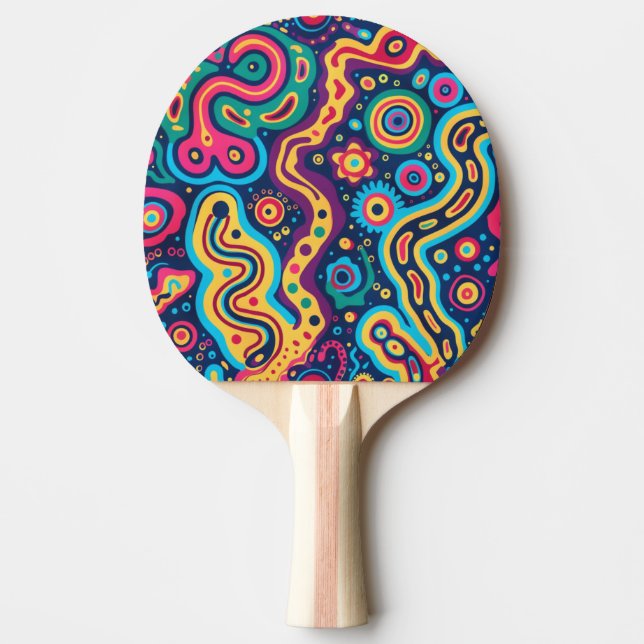 Hippie Ping Pong Paddle (Front)